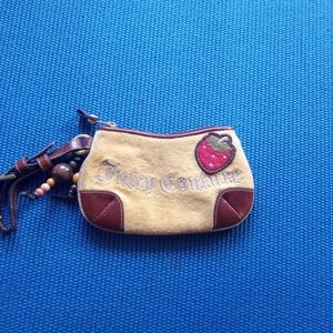 Juicy Couture Wristlet  Vintage Wallet Strawberry Field Y2K yellow 7"